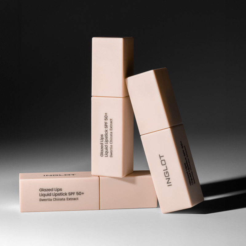 שפתון נוזלי מבריק עם SPF 50+ אינגלוט | +INGLOT Glazed Lips Liquid Lipstick SPF 50 – תמונה 3