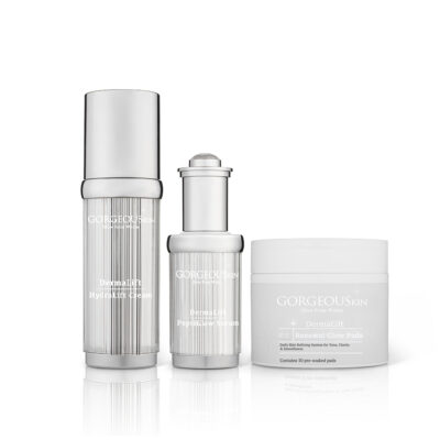 GORGEOUSkin Glow Firm Trio  ערכת שלישייה ממוקדת לזוהר, מיצוק וחידוש עור הפנים
